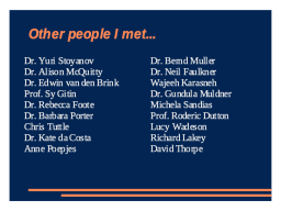 People I Met